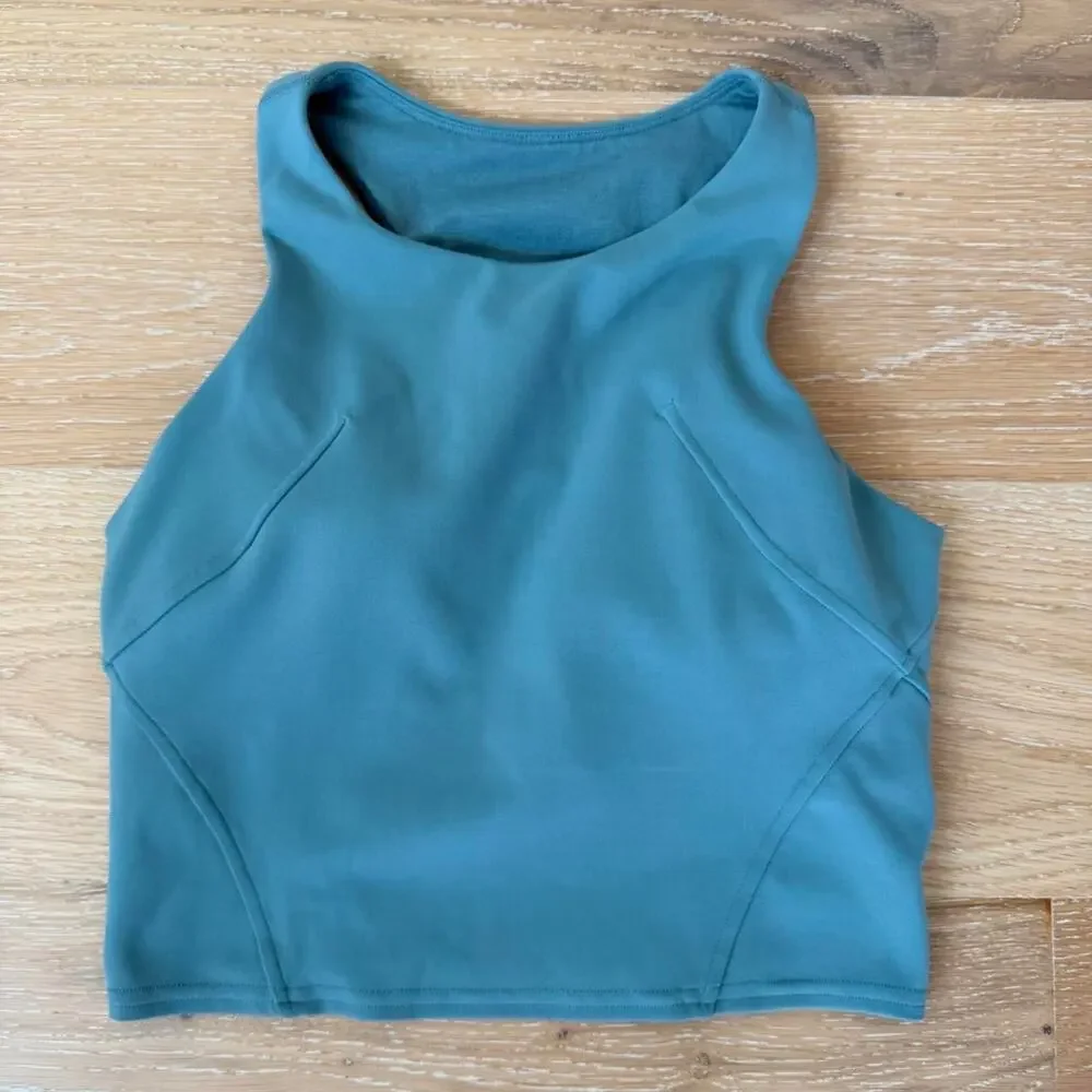 Lululemon size 4 align tank green women's